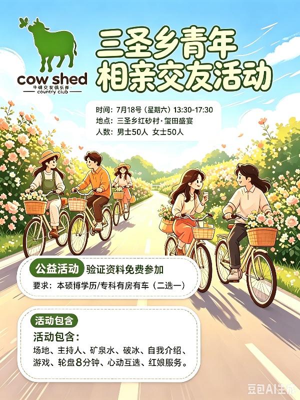 三圣乡公益青年交友活动