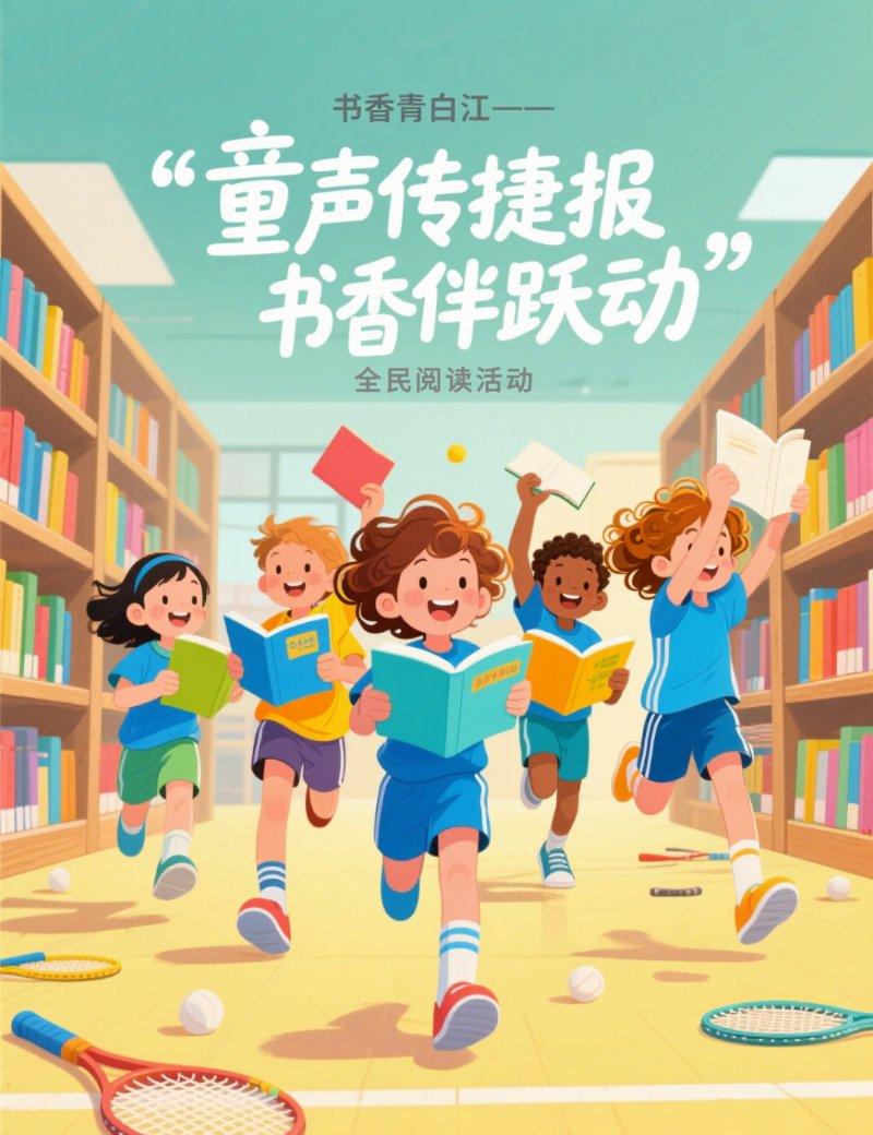 “童声传捷报 书香伴跃动”全民阅读活动