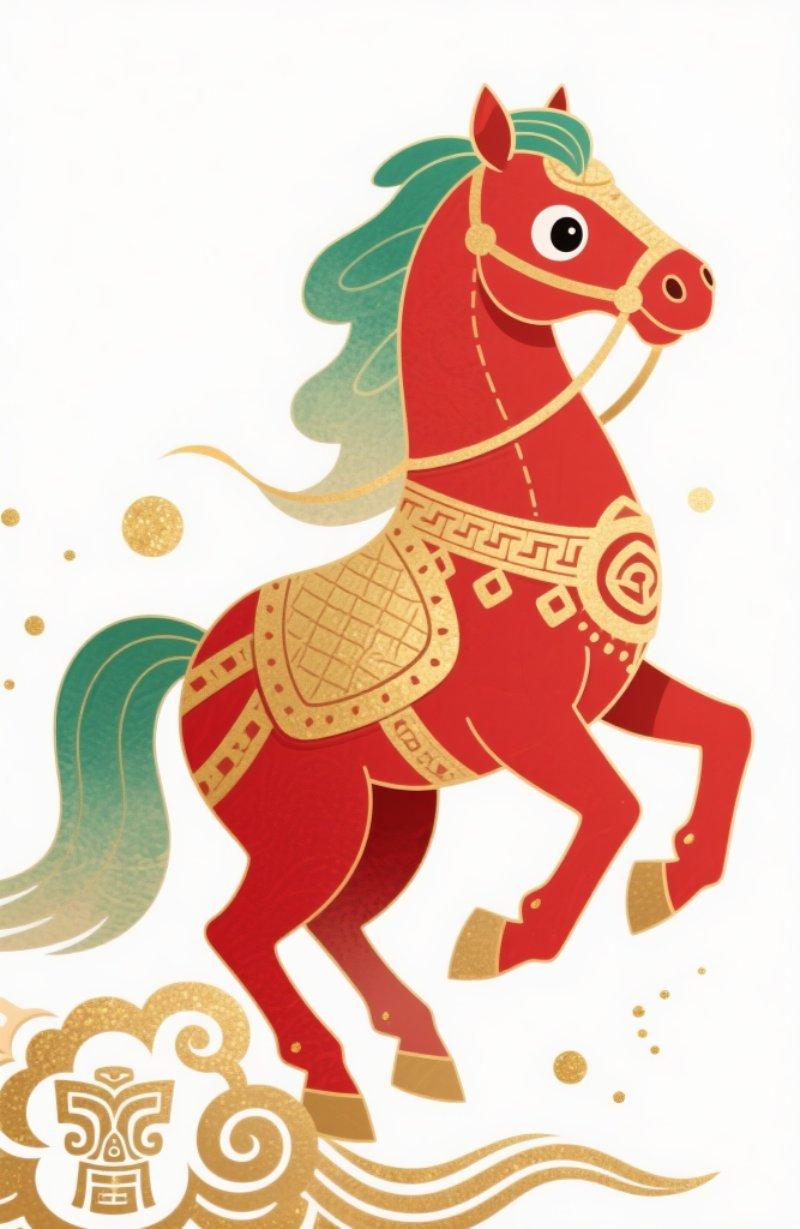 马年竹编画手工体验