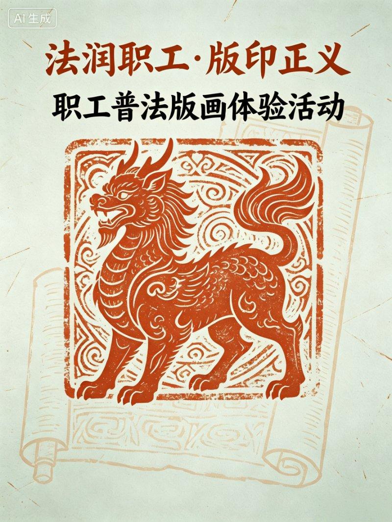 “法润职工·版印正义”职工普法版画体验活动