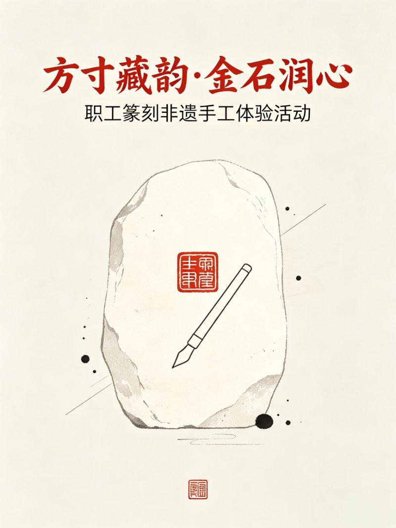 “方寸藏韵·金石润心”职工篆刻非遗手工体验活动