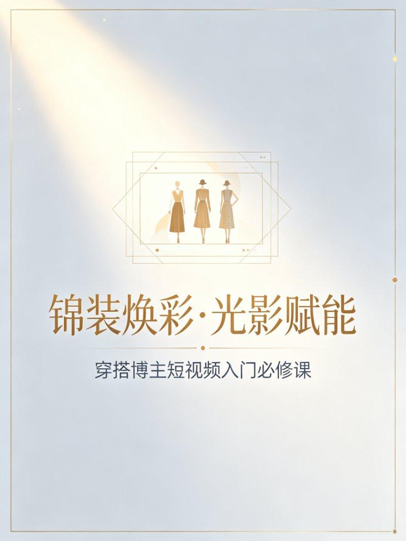 “锦装焕彩·光影赋能”穿搭博主短视频入门必修课