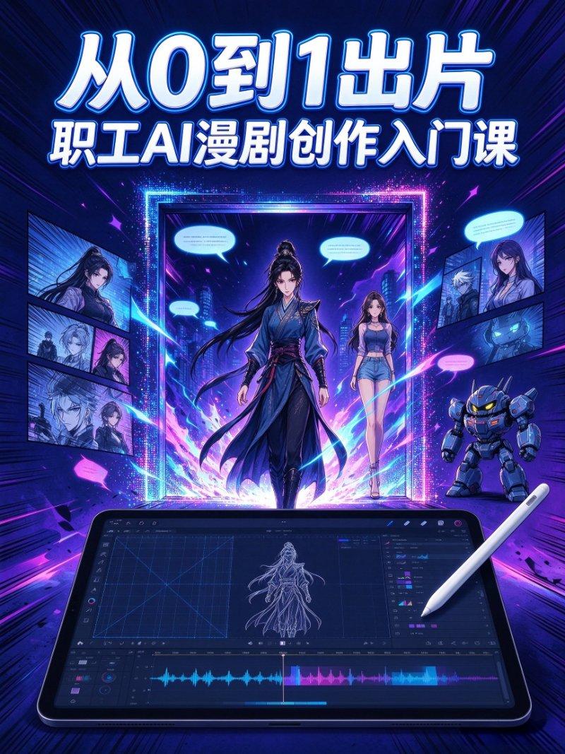 “从0到1出片”职工AI漫剧创作入门课